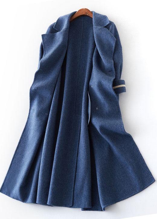 Trendy Oversized Long Winter Coat with Double Breasted Design